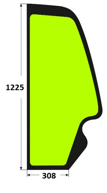 Szyba boczna lewa ładowarka teleskopowa JCB 82780213, 827/80213