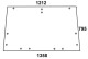 Szyba przednia do ciągnika Case 644, 743, 744, 745, 844, 946, 955, 1046, 1055, 1246, 1255 – Comfort 2000 - 3232781R1