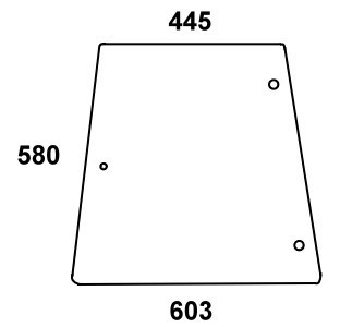 szyba boczna do ciagnika Massey Ferguson - 3476127M1