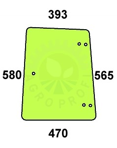 Szyba boczna do ciągnika Fendt - 247811040050