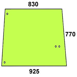 szyba boczna do ciągnika John Deere L57977
