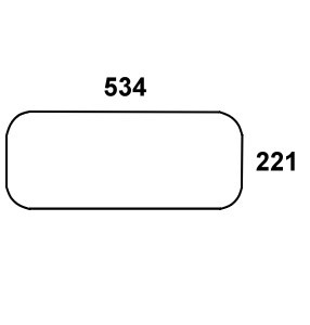 Szyba tylna dolna do ciągnika Massey Ferguson, Landini - 3389389M2