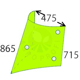Szyba boczna prawa do ciągnika Renault, Claas Ares 7700054133