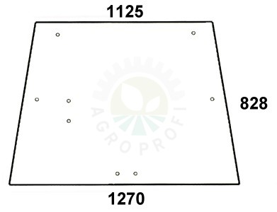 szyba  tylna do ciągnika John Deere L57978, AL70847