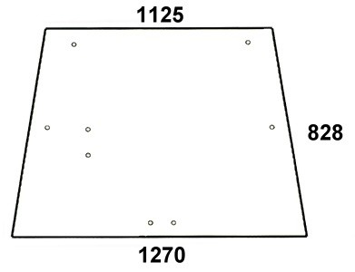 szyba  tylna do ciągnika John Deere L57978, AL70847