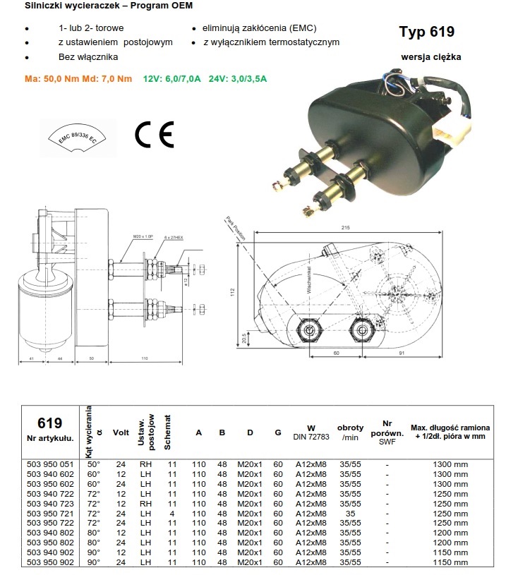 silnik wycieraczki silniczek wycieraczki maszyna budowlana dźwig jacht żuraw napędy wycieraczek szyb czyszczenie szyb i reflektorów
