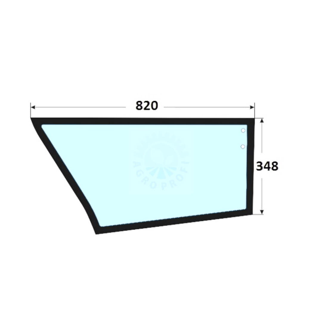 Szyba drzwi dolna lewa ładowarka teleskopowa MERLO 053430