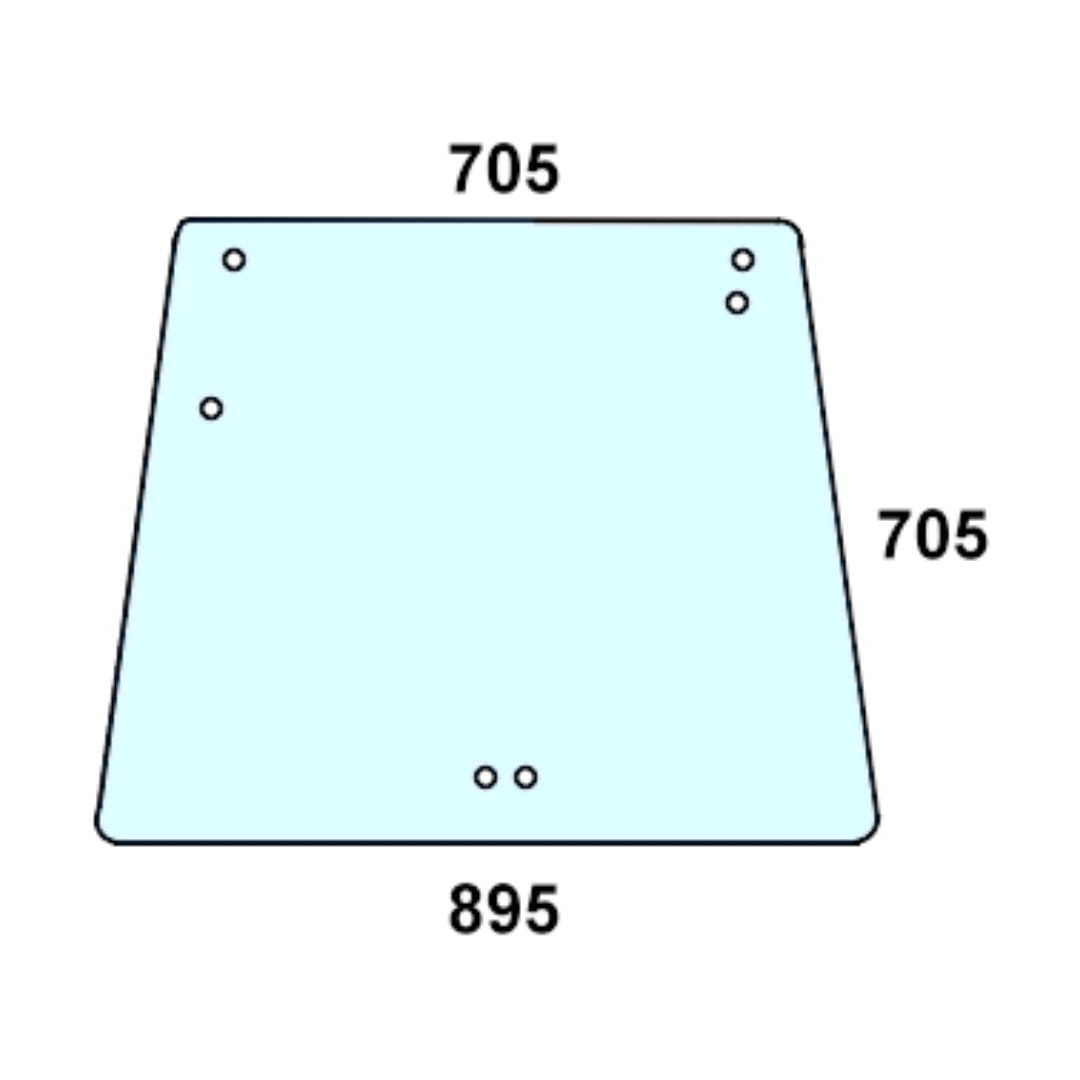Szyba tylna do ciągnika Deutz-Fahr 04383609