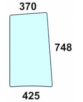 Szyba boczna prawa, lewa do ciągnika Deutz-Fahr, Same, Lamborghini, Hurlimann 0.009.7703.0/20