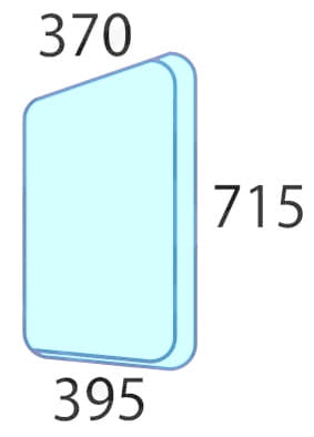 Szyba boczna lewa do ciągnika Deutz-Fahr, Lamborghini, Same, Hurlimann 0.014.8851.0/10