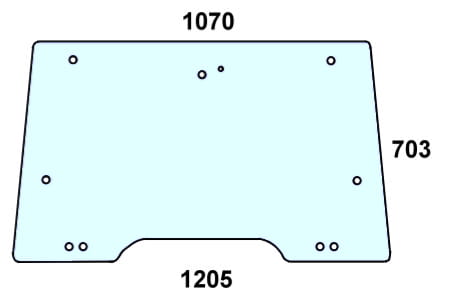 szyba przednia do ciągnikaMassey Ferguson - 3806704M4