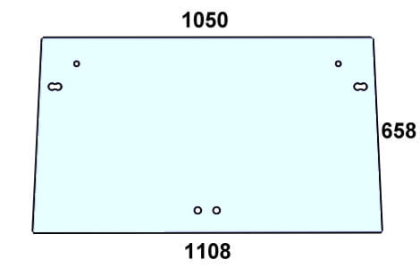 szyba przednia do ciagnika Steyr - 134571301