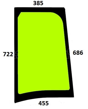 Szyba boczna lewa do ciągnika Case, New Holland, Steyr - 47130823