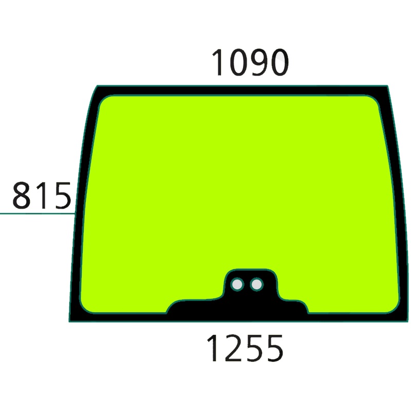 Szyba przednia z prosta podstawą do ciągnika Fendt - G816810040050