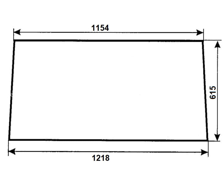 Szyba tylna do ciągnika Massey Ferguson 3042339M2 (887)