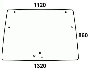 Szyba przednia do ciągnika Deutz-Fahr, Lamborghini, Same, Hurlimann 04418946