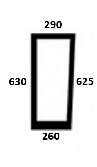 Szyba przednia dolna lewa do ciągnika Deutz-Fahr, Lamborghini, Same, Hurlimann - 00150338010, 0011560220