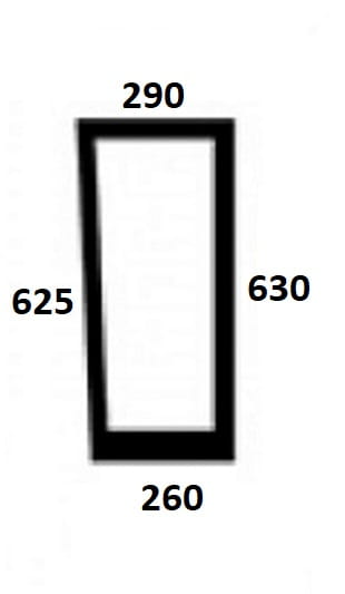 Szyba przednia dolna prawa do ciągnika Deutz-Fahr, Lamborghini, Same, Hurlimann - 00150339010   0011560210