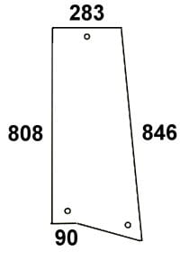 Szyba boczna do ciągnika Massey Ferguson, Landini - 3389393M2