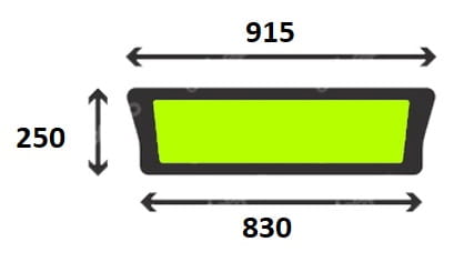 Szyba tylna dolna do ciągnika Case, New Holland, Steyr - 84214858