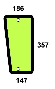 Szyba przednia dolna lewa do ciągnika Fendt - 205812040600