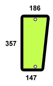 Szyba przednia dolna prawa do ciągnika Fendt - 205812040650