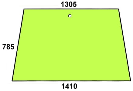Szyba przednia, tylna do ciągnika Fendt - 385500350050