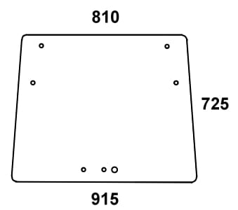 Szyba przednia do ciągnika Fendt Farmer 200 S, P - 247810040401