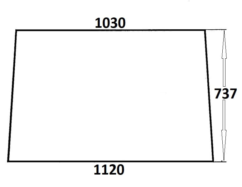Szyba przednia do ciągnika Massey Ferguson (043)