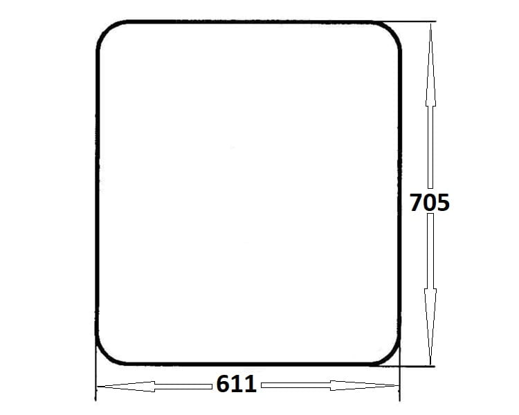 Szyba boczna lewa, prawa do ciągnika Ursus (181)