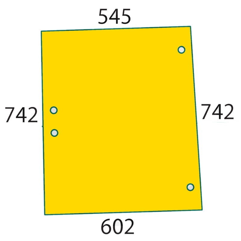 Szyba boczna do ciągnika Deutz-Fahr, Hurlimann, Lamborghini, Same 0.9234.214.010 (750)