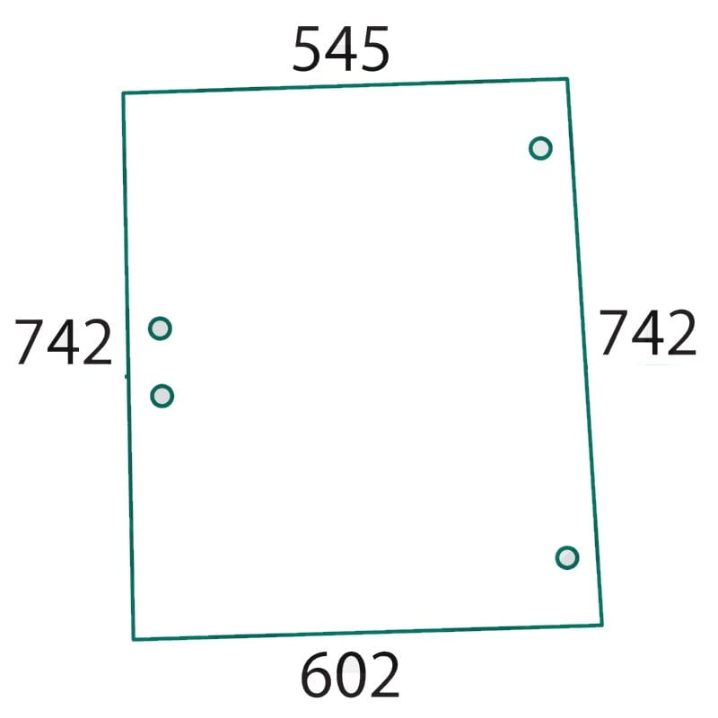 Szyba boczna do ciągnika Deutz-Fahr, Hurlimann, Lamborghini, Same 0.9234.214.010 (750)
