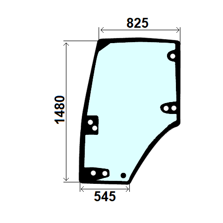 Szyba drzwi lewe Case, New Holland - 87774144