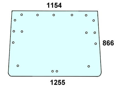 Szyba tylna do ciągnika Renault, Claas - 7700017671