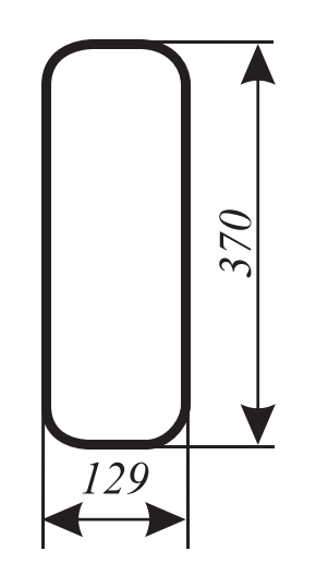 Szyba przednia dolna prawa do ciągnika Zetor (540)
