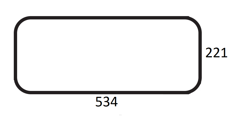 Szyba tylna dolna do ciągnika Massey Ferguson, Landini - 3389389M2