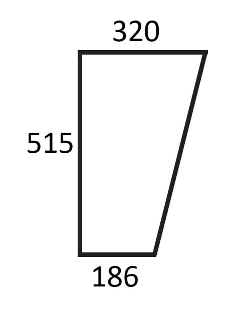 Szyba przednia dolna lewa, prawa do ciągnika Ursus (708)