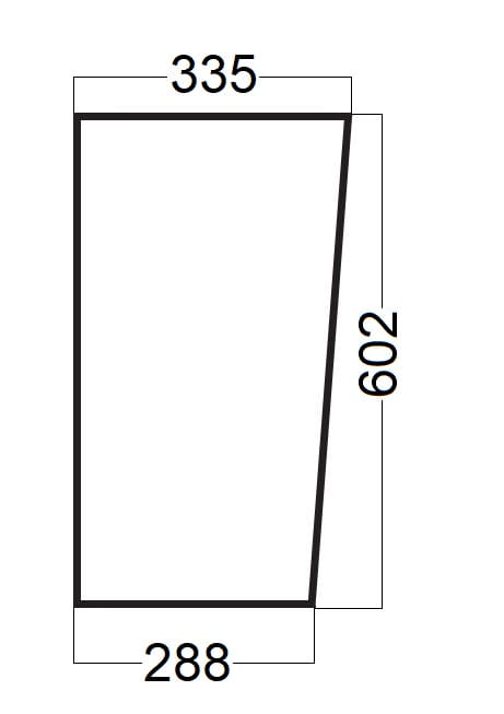 Szyba przednia dolna lewa, prawa do ciągnika Zetor 10368108 (594)