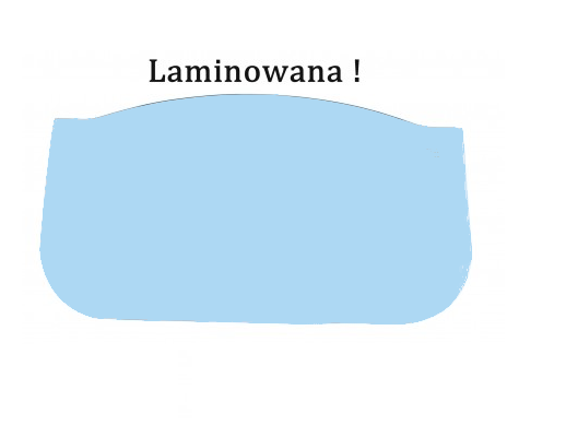 Szyba przednia dolna laminowana koparka kołowa, gąsienicowa CAT 252-1245, 282-6536