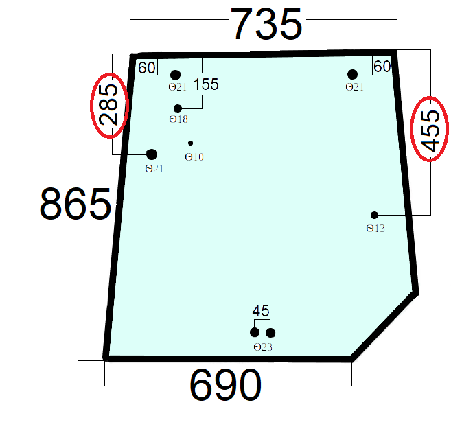 Szyba tylna do ciągnika Massey Ferguson - 4272760M1