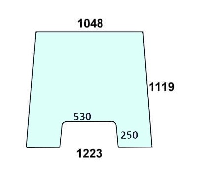 Szyba przednia do ciagnika Massey Ferguson, Landini - 3619177M1