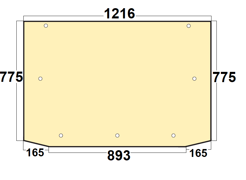 Szyba tylna do ciągnika Deutz-Fahr, Hurlimann, Lamborghini, Same 0.9234.273.0 (752)