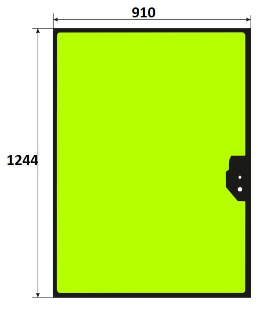 Szyba tylna koparko-ładowarka Case, Fiat, Hitachi, Manitou, New Holland 85801632