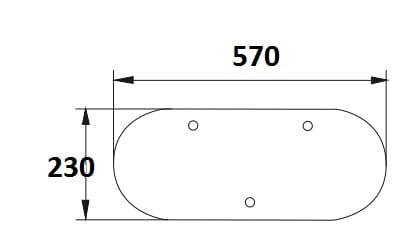 szyba tylna dolna do ciągnika Farmtrac 28STD