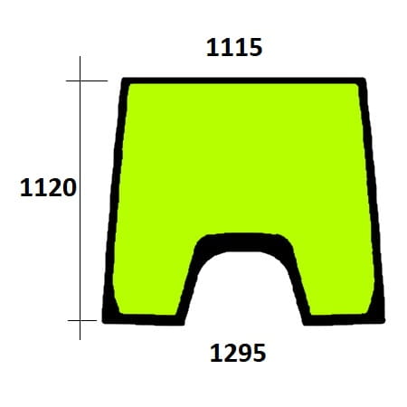 Szyba przednia do ciągnika Valtra V34840120