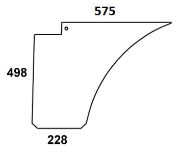 Szyba drzwi dolna do ciągnika Steyr - 134701876