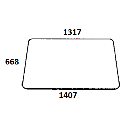 Szyba przednia do ciągnika Fiat 5113401