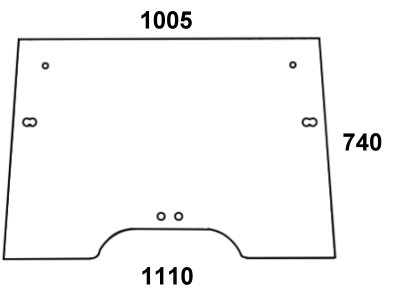 szyba przednia do ciagnika Steyr - 134171145
