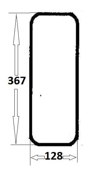 Szyba przednia dolna prawa do ciągnika Ursus (031)