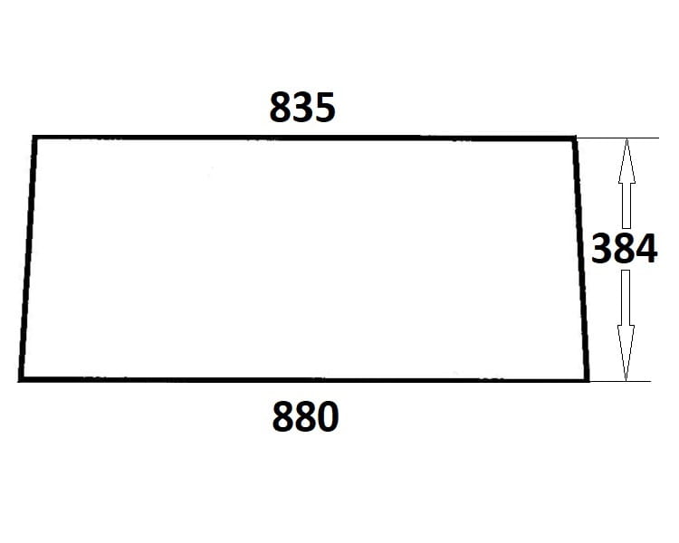Szyba tylna do ciągnika Ursus (139)